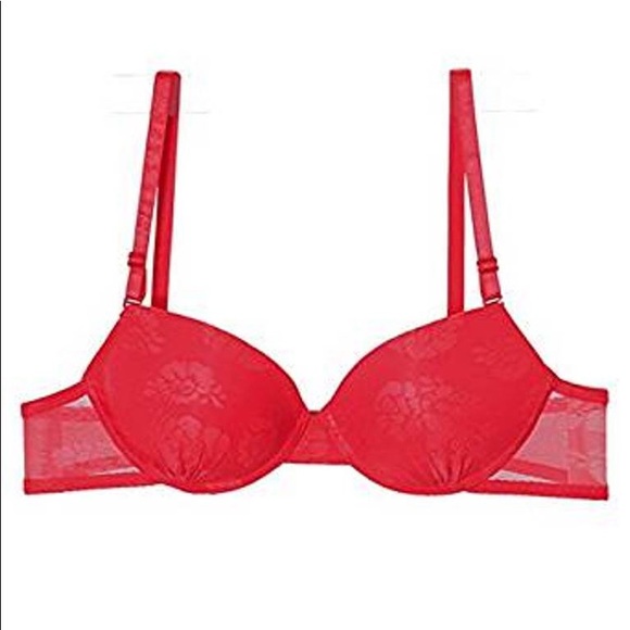 MAKE AN OFFER Floral Burnout Demi wired bra w/ removable straps - Picture 4 of 5